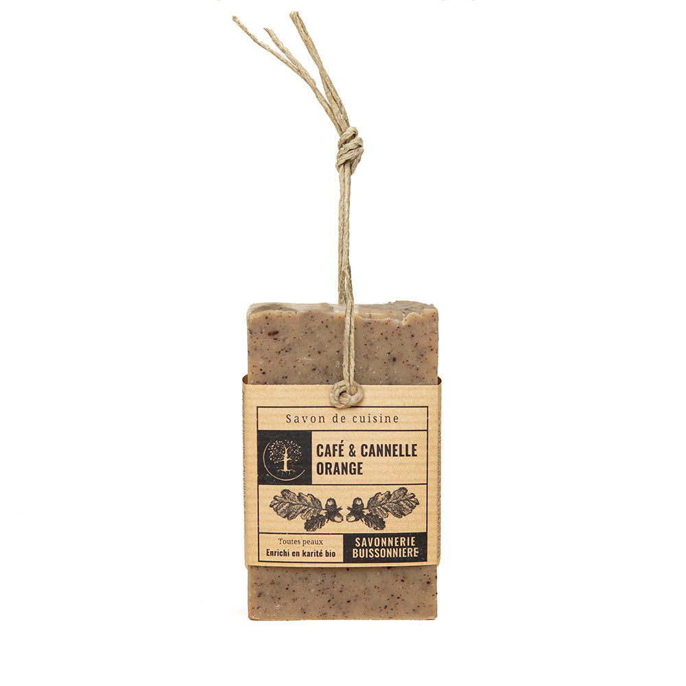 Organic scrubbing Soap with Coffee & Cinnamon-Orange